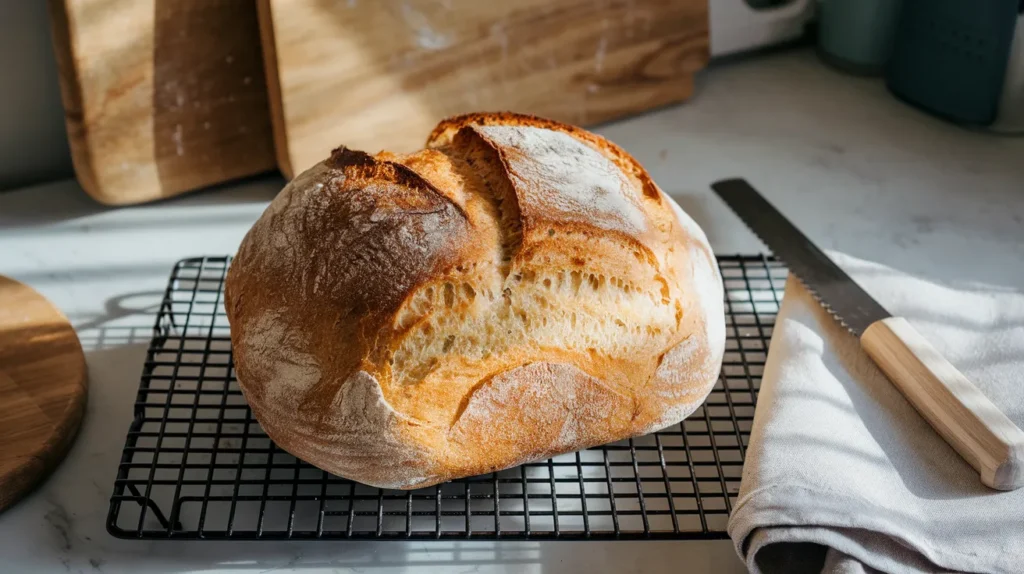 Experience bakery-quality results at home with this golden-brown loaf from a Cuisinart bread machine recipe. Fresh, warm, and irresistibly delicious!