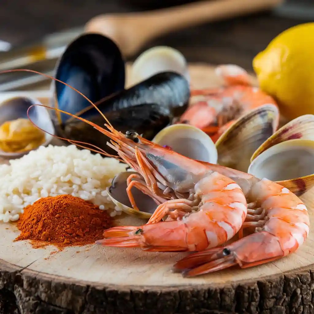 Seafood Paella Ingredients